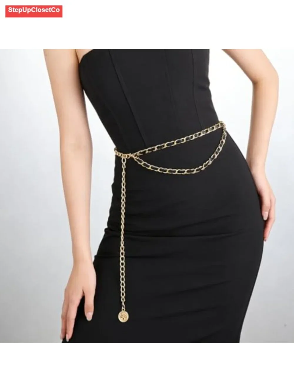 Adjustable Layered Tassel Leather Waist Chain Belt for Women - Belly Chain with